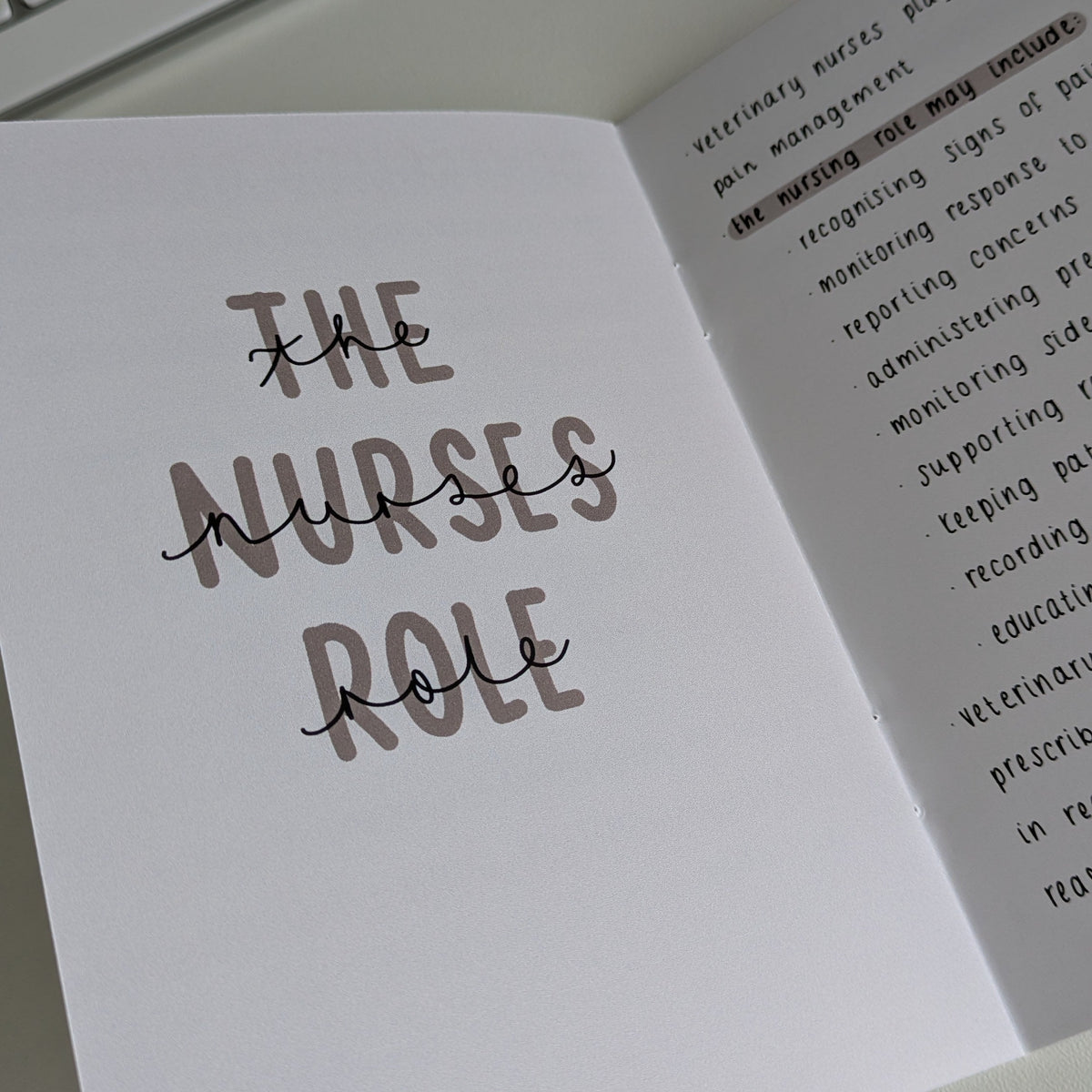 Pain + Analgesia Veterinary Nursing Guide A6 32-page