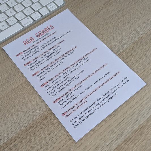 ASA Grades Study Poster