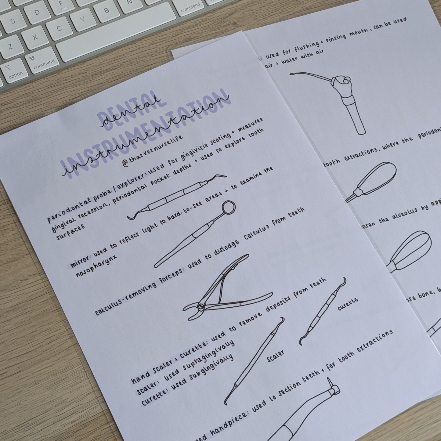 Dental Instrumentation Study Poster