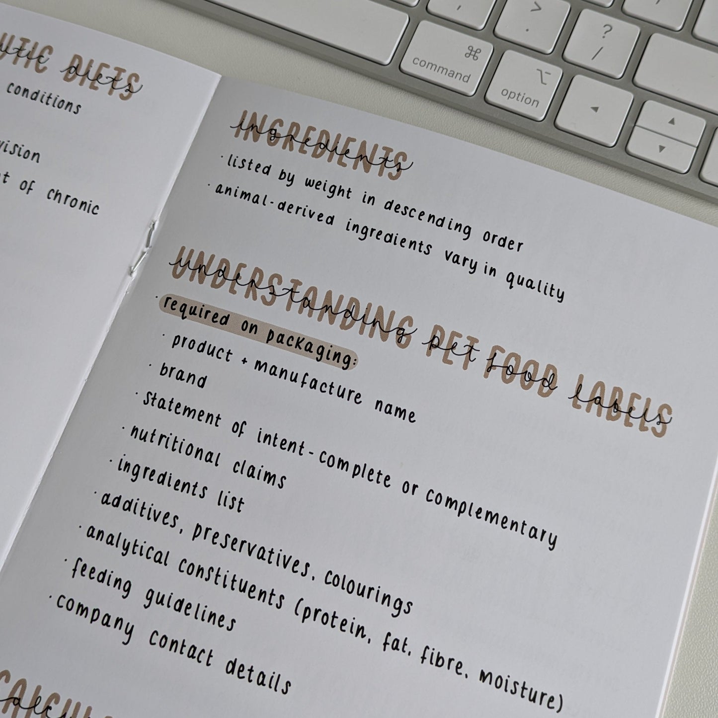 Nutrition + Feeding: A5 Guide for Student Veterinary Nurses