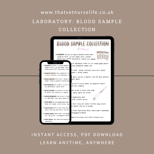 Laboratory: Blood Sample Collection Guide (Digital Download)